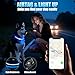 LED AirTag Dog Collar - Brightest Light Up Dog Collars - IP68 Waterproof Air Tag Dog Collar Holder - 1,600 Feet of High Visibility - Magnetic Charging - Dog Lights for Night Walking, Black L
