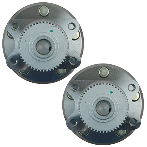 Image of TRQ Rear Left and Right Wheel Bearing and Hub Assembly Set 2 Piece Compatible with 2006-2009 Hyundai Sonata 2006 Kia Optima 4 Wheel ABS Brakes 5 Lug Wheels 2007-2008 Optima 2009-2010