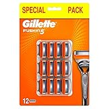 Gillette Fusion 5 Lamette di Ricambio per Rasoio Uomo per una Rasatura Scorrevole, Confezione da 12 Lamette