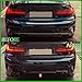 Rear Diffuser Lip Compatibility with 2019-2022 3 Series G20 330e 330i M340i M Sport, Rear Bumper Diffuser Lip Spoiler with Brake LED Light Gloss Black