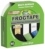 FrogTape 1358465 Multi-Surface Painting Tape, Green, 1.41-Inch x 60-Yard Roll