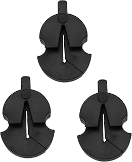 Tourte Style Rubber Mute LQ Industrial 3PCS Tourte-Style Black Rubber Mute for All Violins Small Violas Ultra Practice Silencer (TSRMAVUP-27x17x8-B3)