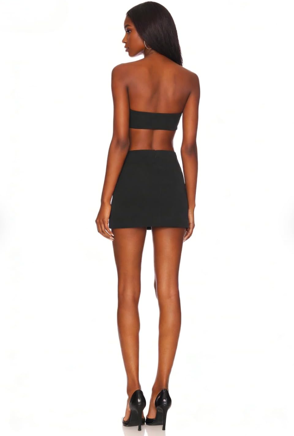 Cantonwalker Bodycon Mini Skirts for Women High Waist Split Hem Pencil Skirts - Image 4