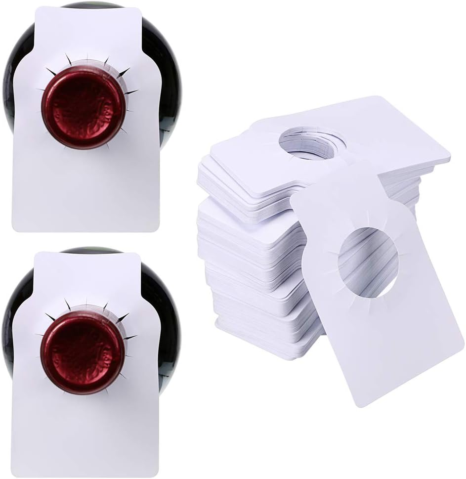 200 Pieces Wine Bottle Tags Paper Wine Cellar Label Wine