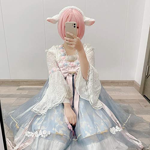 Mjaie Lolitas Cerchietto Con Orecchie Di Pecora In Peluche – Copricapo Morbido Per Cosplay, Feste Di Halloween E Accessori Anime, Per Donne E Ragazze - 6