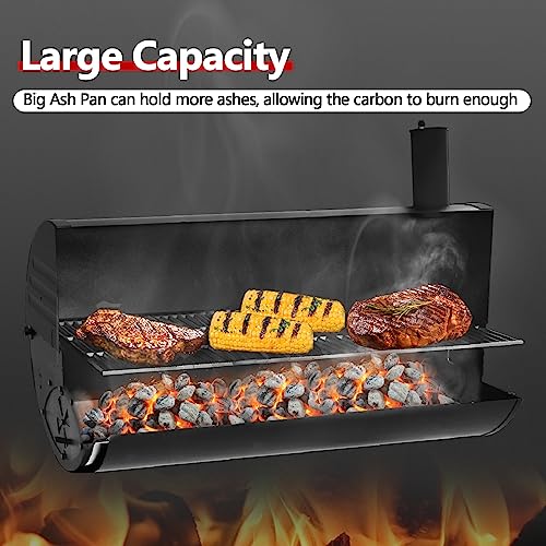Image of Criditpid 20 Inch Ash Pan Drip Pan Ashpan for Char-Griller 5050, 5072, 5650, 2123, 2223, 2823 Charcoal Grill, 20 inch Drip Pan Grates Replacement Part with 2pcs Fire Grate Hanger.