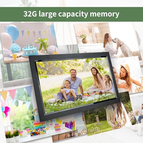 Veidoo 15.6 inch Large WiFi Digital Picture Frame with 1920 * 1080 IPS Touch Screen, Built in 32GB Memory, Auto-Rotate&Wall-Mounted, Digital Frame Share Photos and Videos via Free Frameo App - Image 5