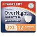 Tranquility Premium Overnight Disposable Absorbent Underwear (DAU) - XXL - 12 ct