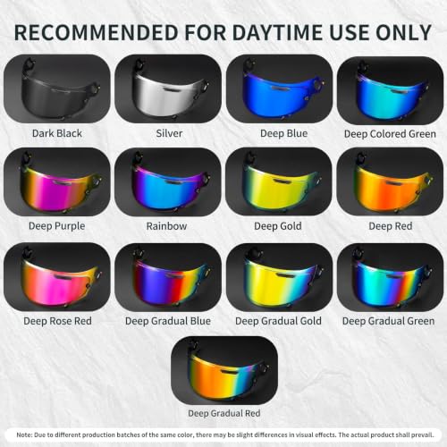 Image of PSLER Shatterproof Helmet Visor for Regent X Corsair-X Quantum-X,Rose Red | Impact-Resistant ,UV400 Protection, Motorcycle Tinted Face Shield Replacement for Regent X Corsair-X Quantum-X Signet-X