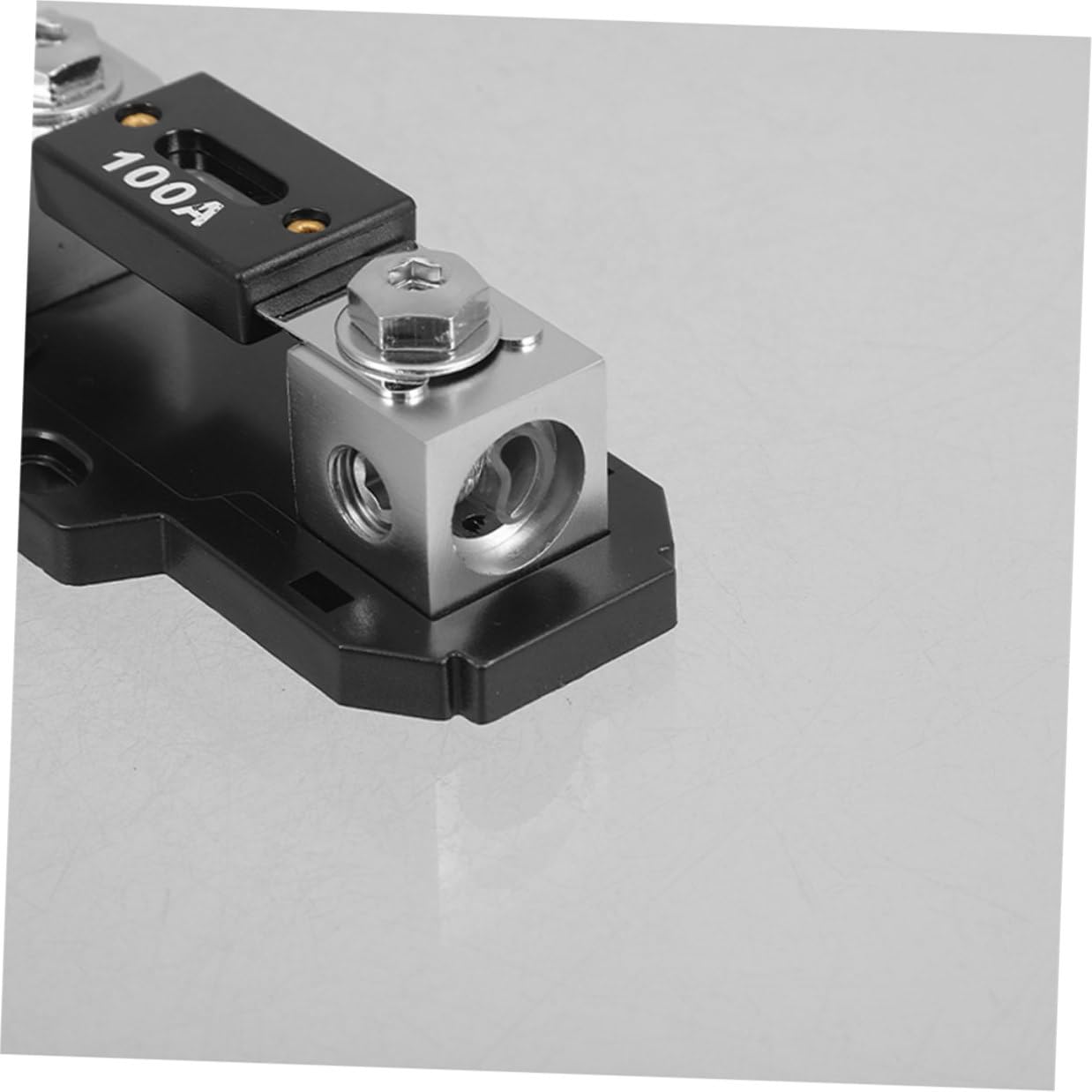 Healeved Portafusibili per Amplificatore Audio 100a 2 Pezzi in Lega di Zinco Protezione Alta Efficienza e Installazione Facile per Sistemi Audio Auto