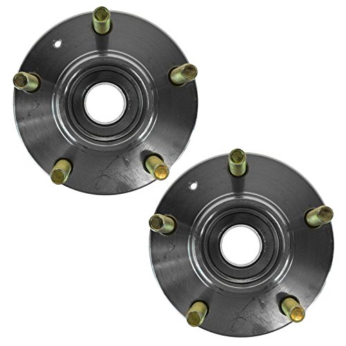 Image of TRQ Rear Left and Right Wheel Bearing and Hub Assembly Set 2 Piece Compatible with 2003-2004 Hyundai Tiburon with 4 Wheel ABS Brakes 2005 Tiburon GT 2006-2008