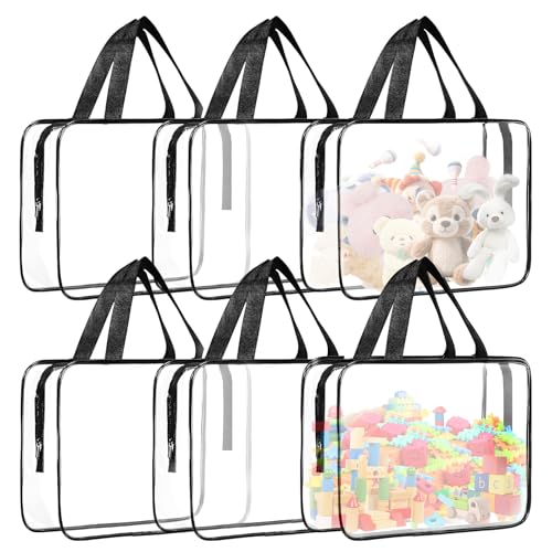 Sac de rangement transparent contre la perte des pièces de puzzle x6