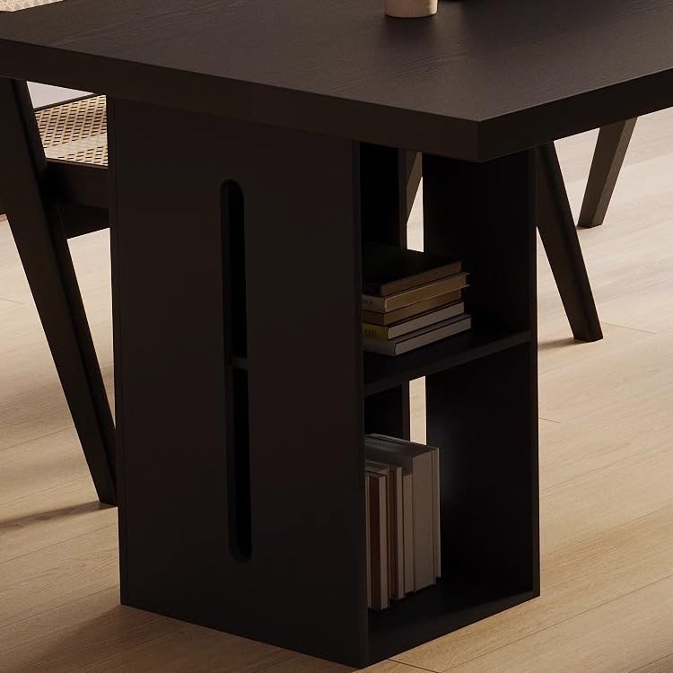 Tavolo da gioco da scrivania da ufficio banco da studio sospeso in legno massello acrilico, tavolo computer per soggiorno, camera da letto e ideale per aziende domestiche(200 x 80 x 75 cm)