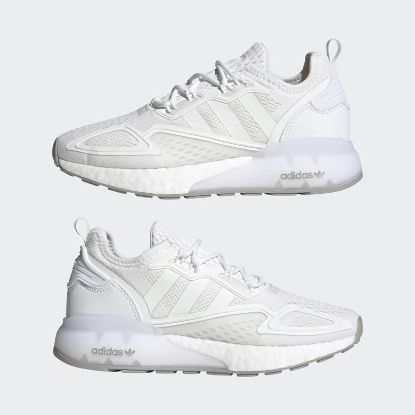 Pair of adidas ZX 2K Boost shoes, side view