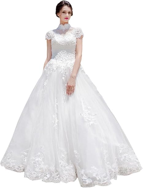 Amazon Co Jp ウエディングドレス 花嫁 二次会 ドレス 結婚式 ドレス マタニティ エンパイア エンパイアライン パールと刺繍 編み上げのシンプルエンパイアドレス ウェディングドレス 二次会ドレス 花嫁ドレス 海外挙式 Xl ファッション