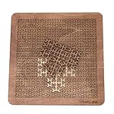 Fractal Tray Puzzles, Hard Irregular Wooden Jigsaw Fractal Puzzle Challenge, Hard Difficult Portable Mind Bending Wooden Jigsaw Puzzle, Challenging No-Image Puzzle for Family Party (Triangular)
