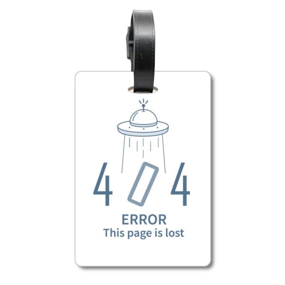 Étiquette pour valise de voyage programmer 404 error not found d'identification