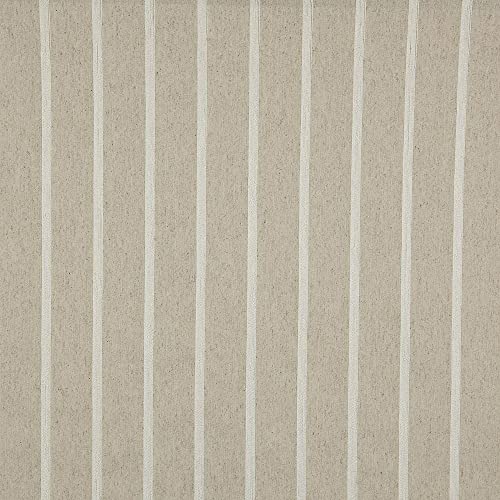 Kt KILOtela - Tela de loneta Jacquard Chenilla - Retal de 100 cm Largo x 280 cm Ancho | Rayas Verticales Chenilla - Beige, Crudo ― 1 Metro