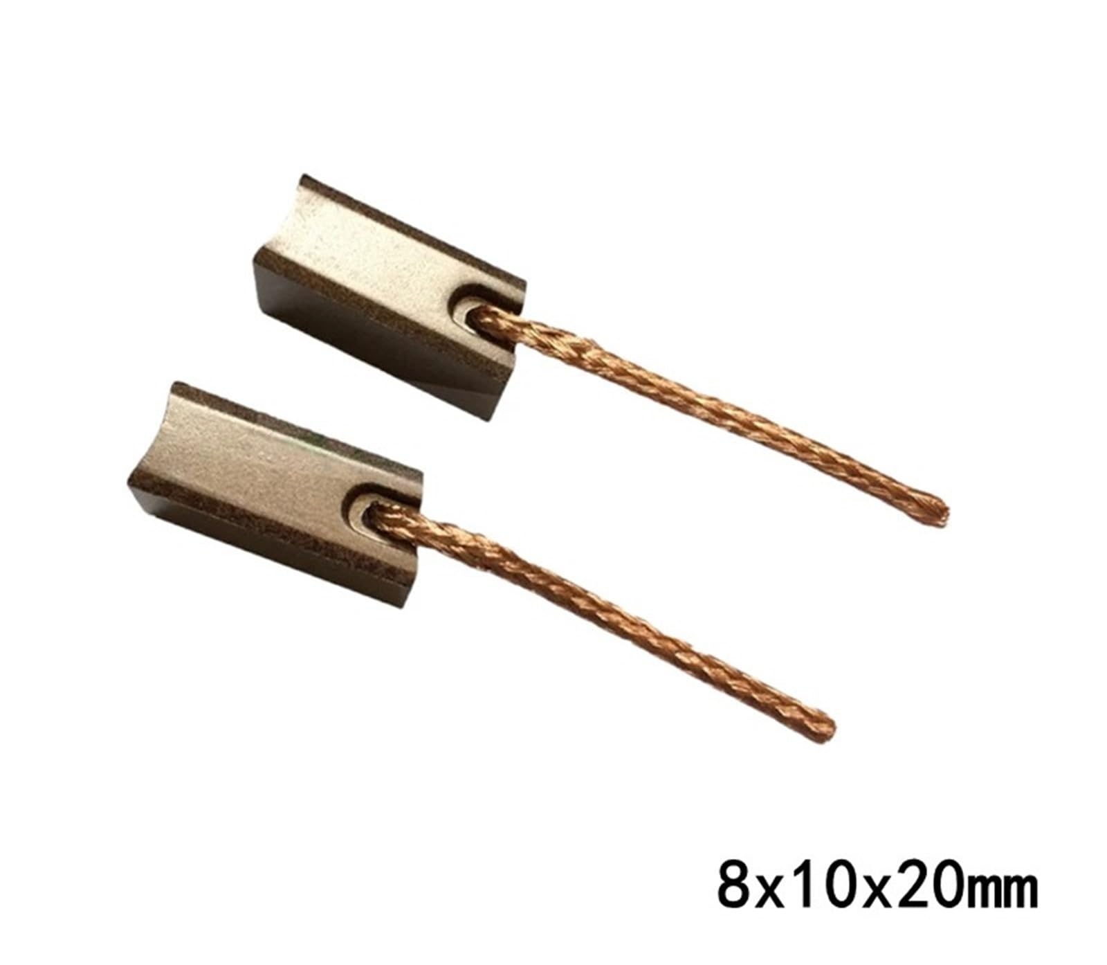 20 szt. Szczotki węglowe 8x10x20mm z przewodami do generatora silnika elektrycznego J455A-części zamienne