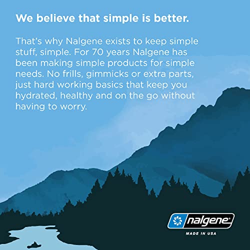 Nalgene Sustain Tritan BPA-freie Wasserflasche aus 50% Plastikmüll, 900 ml, breite Öffnung, Mokka