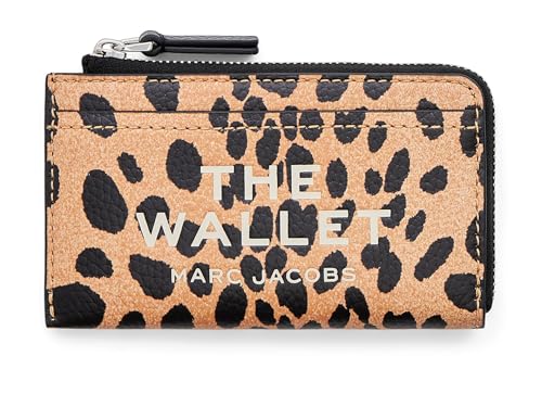 Marc Jacobs The Cheetah Leather Top Zip Wallet, Black Multi