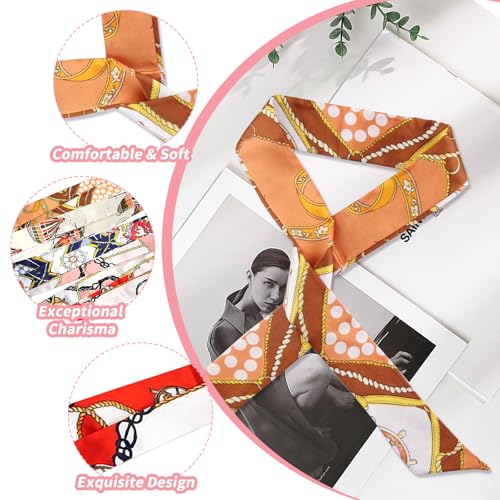 6 Pack Scarf Bags for Women Neck Scarves Headband Scarves Band Hair Neck Scarves Fashion Gifts4