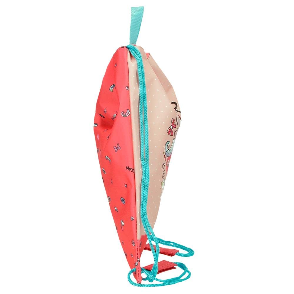 Disney, Minnie Lovin Life Mochila Saco Multicolor 27x34 cms Microfibra