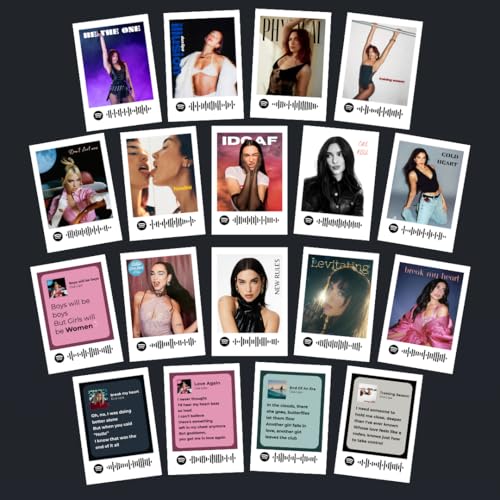 Image of Dua Lipa Posters (Set of 18) Songs Mini Poster Kit | Levitating, Physical, Break My Heart posters Size (8 x 6 cm) Poster for Phone Accessories, Bedroom, Office, room decoration (Dua Lipa) (C 067)