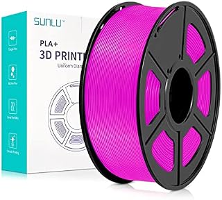 SUNLU PLA+ 3D Printer Filament, PLA Plus Filament 1.75mm, Toughness Enhanced 3D Filament Compatible with 3D FDM Printers, Dimensional Accuracy +/- 0.02 mm, 1 kg Spool(2.2 LBS), PLA+ Purple