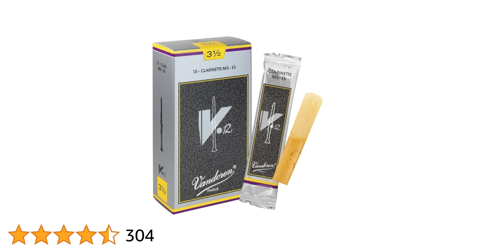 Amazon.co.jp: バンドーレン E♭クラリネットリード V.12 硬さ:3