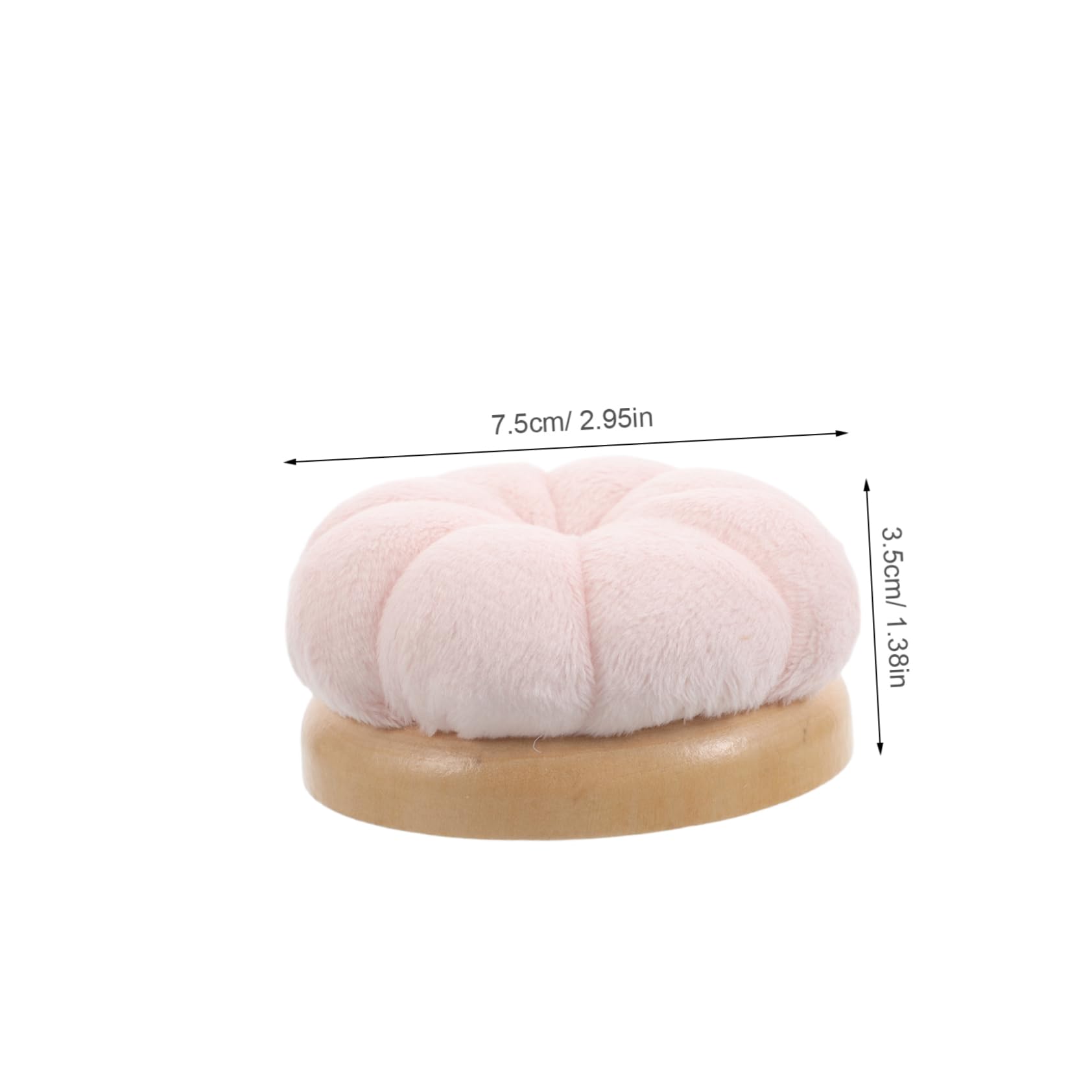 AUTSUPPL 2pcs Pin Pack Funny Pin Cushion Wooden Sewing Needles Cushion Pincushions for Sewing Pumpkin Shape Cushion Pin Organizers Cute Pin Cushion Cushions for Pins Pin Flannel Pink