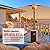 PAMAPIC 48000 BTU Patio Heater with high-strength waterproof cover, Propane Heater for Outdoor Use 2 in 1 Table Design, Double-Layer Stainless Steel Burner,Residential, Gray (Brown)