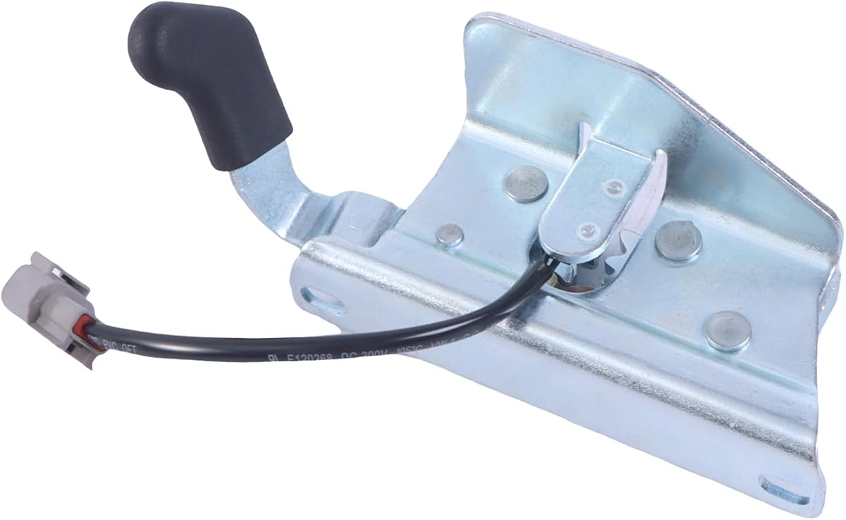 Door Latch Lock, 7109661 Replacement for Bobcat T250 T300 T450 T550 T590 T650 T740 T750 T770 T870, Skid Steer Loader Front Door Latch Lock with Sensor