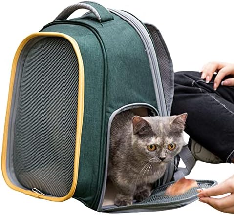 pologmase Large Space Carrier for Cats,Collapsible Pet Backpacks for Dogs and Cats | Foldable Pet Carrier for Dogs and Cats Portable Cat Cage Kennel