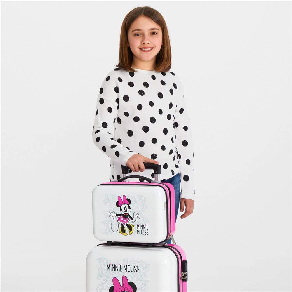 Disney Minnie Enjoy the Day Trousse de toilette adaptable Blanc 29x21x15 cms ABS