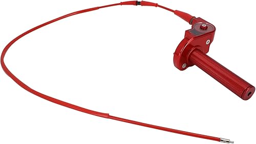 Miniatura 31 de JFG RACING Asamblea del acelerador de motocicleta, empuñaduras de acelerador giratorio de 7/8 pulgadas con eje giratorio cable de acelerador CNC