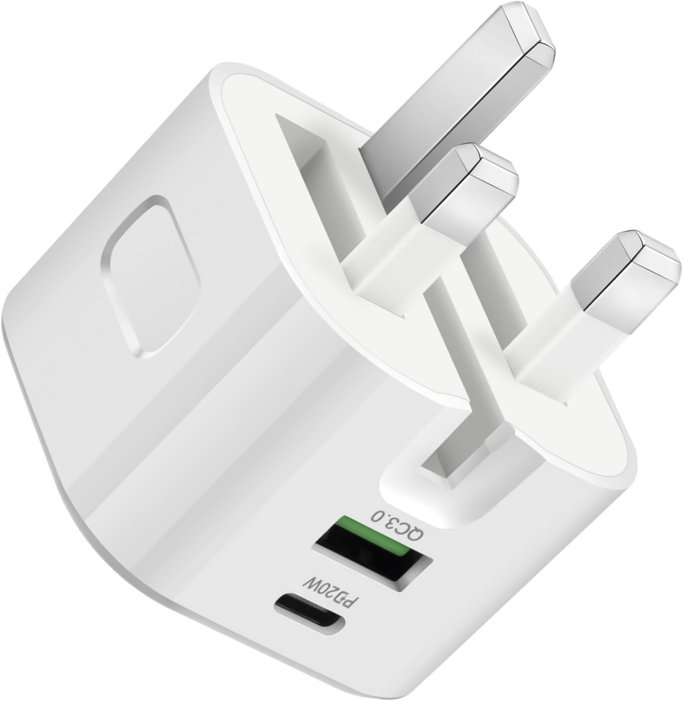 Necomi USB C Charger, ® 20W Fast Charge Wall Plug, 2 Ports PD&QC 3.0 Fast Charger Plug Compatible for iPhone 16 Pro Max/15/14/13/13 Pro 12/12 Pro/12 Pro Max, iPad, Galaxy