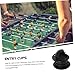 BESPORTBLE 4-Piece Heavy Duty Foosball Entry Dish Set Replacement Table Soccer Parts Sturdy Plastic Foosball Accessories for Home and Game Room Use