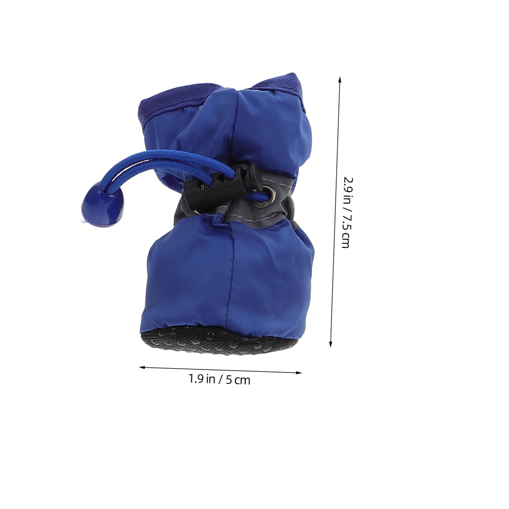 Happyyami Pet Dog Rain Boots 3 Pack Waterproof Outdoor -Slip Rain Shoes Paw Protector for Dogs