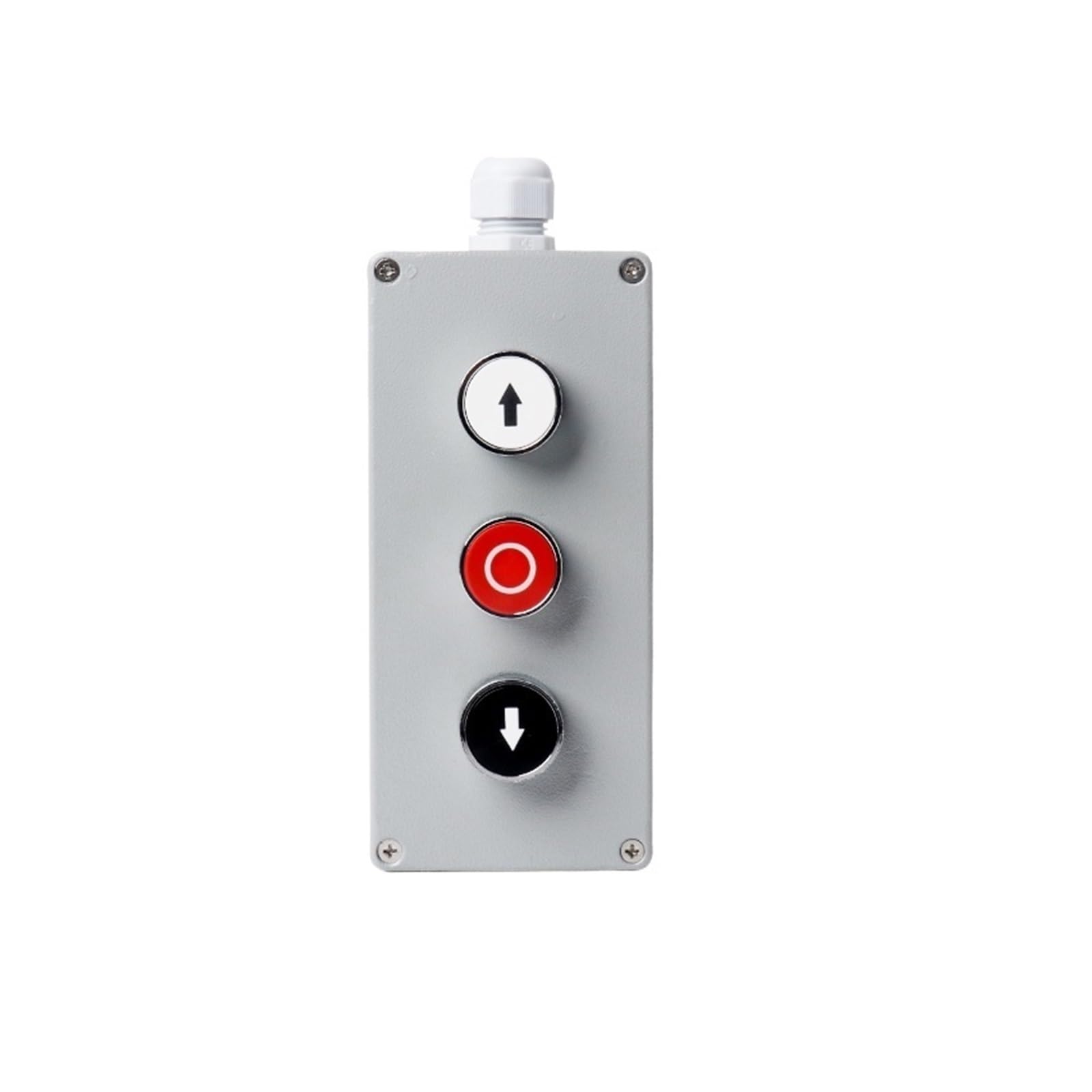 Boîte de contrôle à bouton-poussoir en métal à monter soi-même, étanche et étanche dans une boîte de réinitialisation d'urgence (3P Arrow Stop)