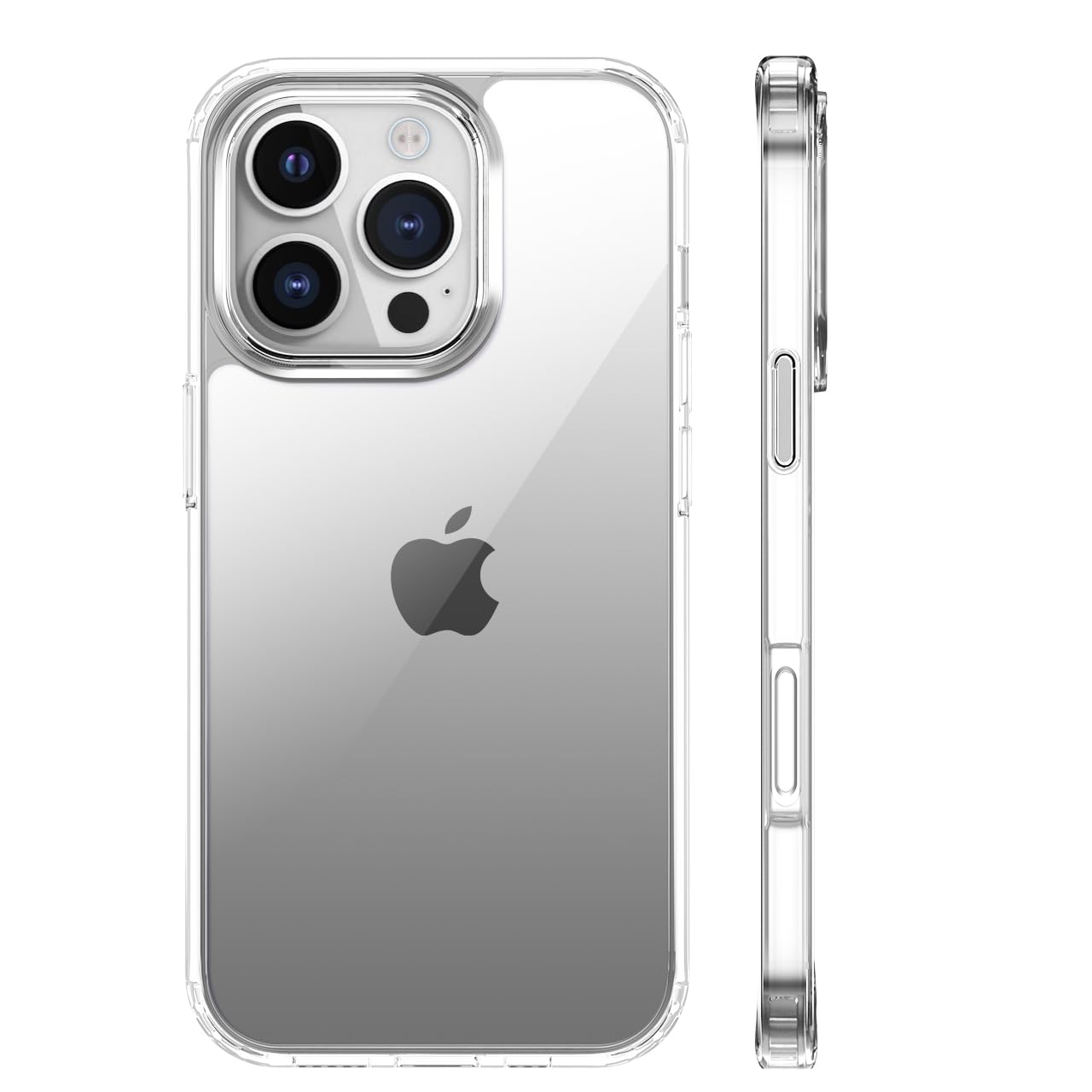 tigratigro Cover per iPhone 16 Pro Max, Anti Ingiallimento,Custodia con Assorbimento degli Urti e Anti-Graffio,Struttura Protettiva Antiscivolo, Classico Stile Cover Trasparente