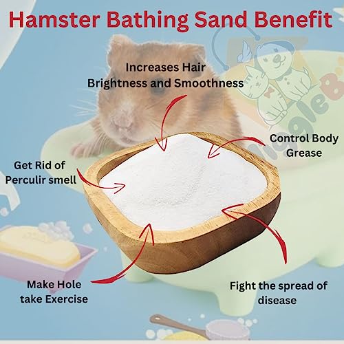 Image of Dust-Free Hamster Sand Your Tiny Friend's Ultimate Bathing and Bedding Solution |Desert Dreams|Pamper Your Hamster|Tiny Paws, Fresh Play|Tiny Friends, Big Care|Hamster Grooming Sand| 200 Grm
