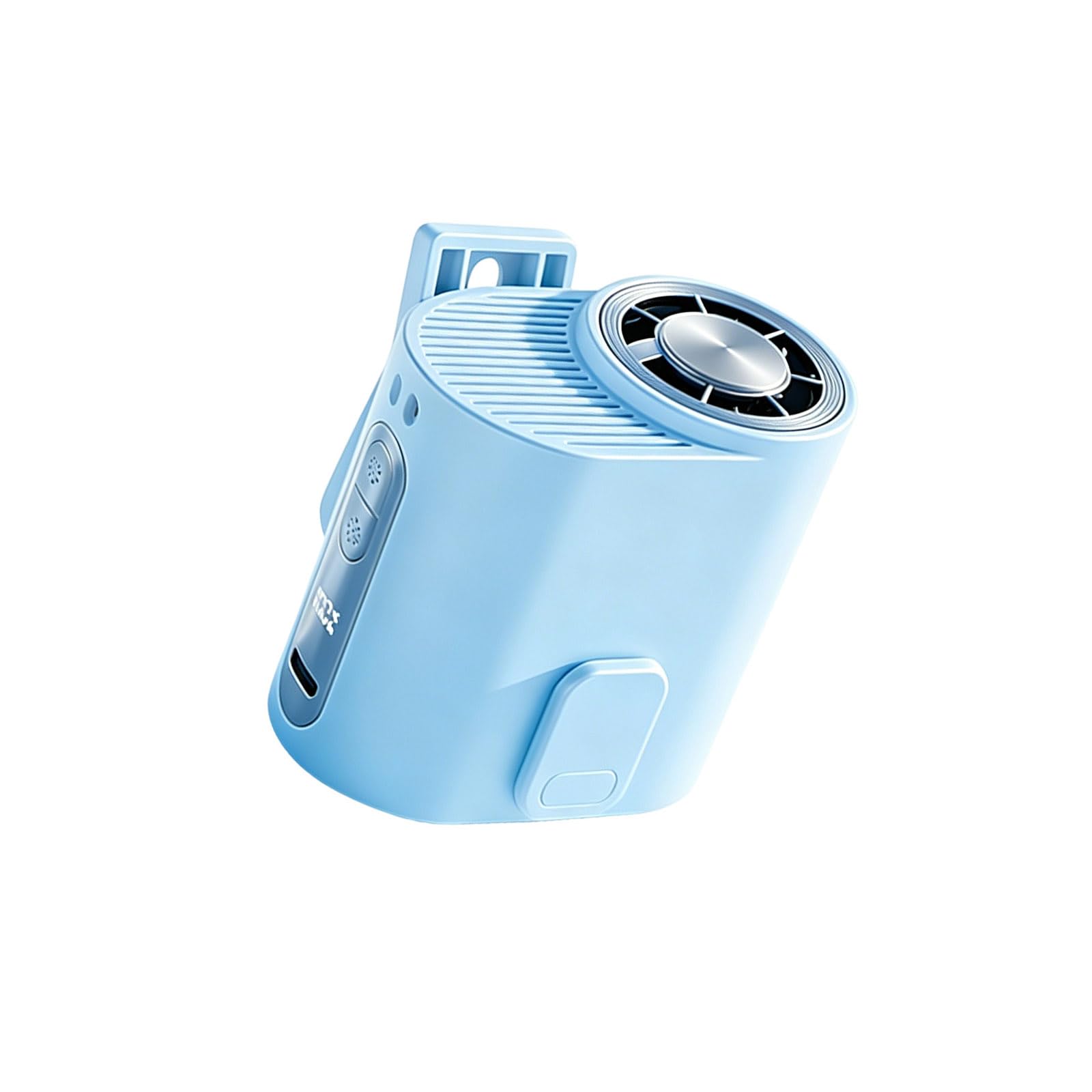Hsyzygian Blue Quiet Operate Portable Clip Fan Rechargeable Low Noise Outdoor Clip Waist Fan For Outdoor Sports Easy To Use For Offices