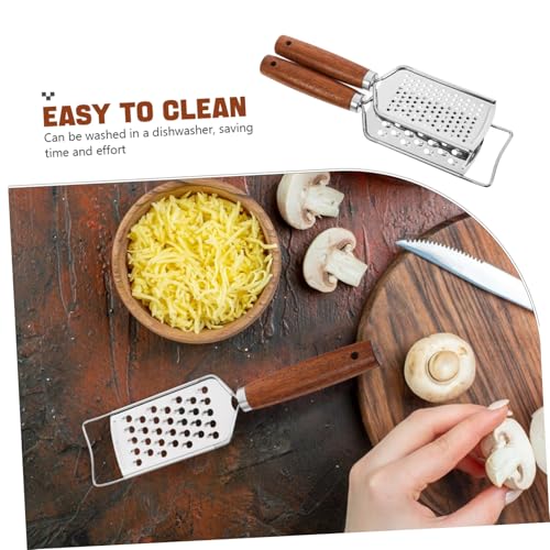 Rallador de queso acero inoxidable con mango ergonómico 2 piezas miniatura 3