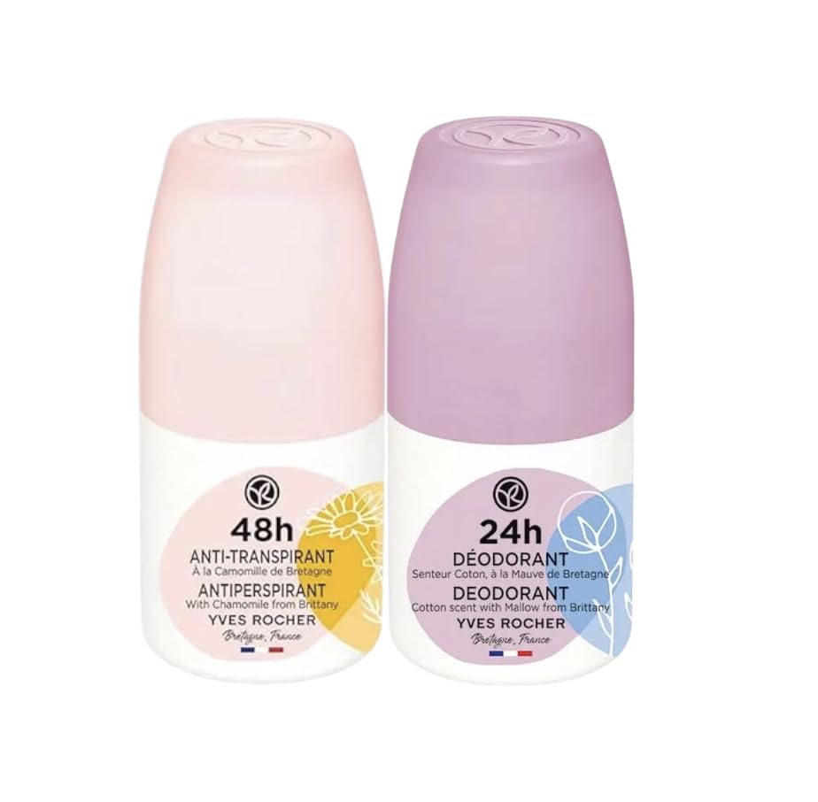 Yves Rocher 48H Antiperspirant Chamomile and Cotton Flower from Brittany Set of 2 – Long-Lasting Freshness, No White Marks, Gentle on Skin – 50ml / 1.7flOz image 5