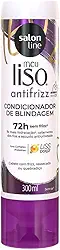 Salon Line, Condicionador, Meu Liso, Antifrizz, Vegano - Para Cabelos Lisos e Ondulados, 300ml
