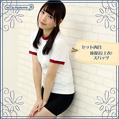 Amazon.co.jp: スパッツ体操服セット 色：黒 サイズ：M : ファッション