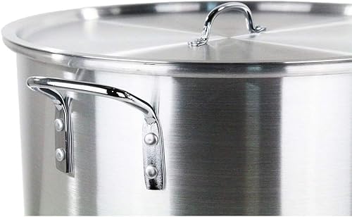 Miniatura 4 de Vaporera de 100 cuartos de galón de vapor de aluminio premium Tamalera de 25 galones nuevo 22.5 pulgadas x 22.5 pulgadas de diámetro 16 pulgadas de