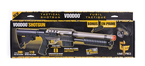 Crosman ASGM47S Voodoo Spring Powered Single Shot Pump Action Shotgun, Smoke, 6.0mm