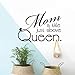 Produktbild Mamma ein Titel gerade über KÖNIGIN für Schlafzimmer-Kunst-Ausgangs-PVC-Wand-Aufkleber 57CM * 41.5CM